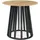 [en.casa] Lensuu Ø 80 cm Schwarz/Eicheoptik