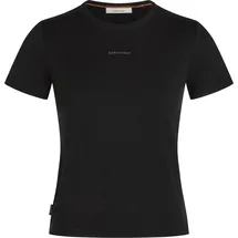 Icebreaker Damen 200 Tech Lite Crop Slim T-Shirt (Größe XS, schwarz)