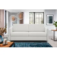 99rooms Sherlock Schlafsofa Kunstleder Weiß