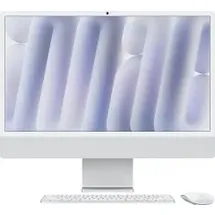 Apple iMac 2024 24.0 M4 8-Core CPU 8-Core GPU 16GB RAM 1TB SSD Mouse + Keyboard + Ethernet – BTO MWUC3D/A silber