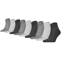 Puma Socken 9er Pack Stretch-Quarter Plain ECOM 9P, grau|grau 47-49
