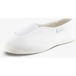 Gymnastikschuhe Stoff Kinder weiss, weiß, 27