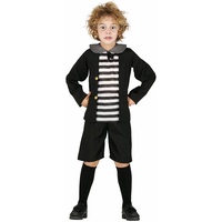 Fiestas Guirca Geister-Schuljunge Halloween-Kostüm für Kinder schwarz-Weiss - 123/134 (7-9 Jahre)