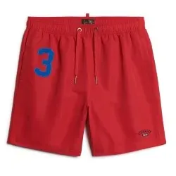 Superdry für Herren. M3010235A Bademode aus recyceltem Material rot (XL), Strandbekleidung, Recyceltes Polyester, Nachhaltig