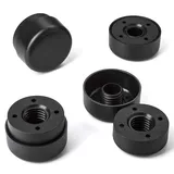 SOTECH 8er Set Möbelfüße Gleitfüße Hotel rund Höhe verstellbar von 24-34 mm