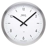 FILIUS zeitdesign Funkwanduhr FILIUS Funk Wanduhr 0304-19 silber D. 40 cm UTS-Werk Aluminium-Gehäuse