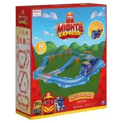 SPIN MASTER 6060209 Mighty Express Schienen Set mit Push-and-Go Zug Mechaniker Milo