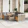 vidaXL Garten-Sofagarnitur 9-tlg. Loungeset beige