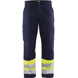 BLAKLÄDER® Warnschutz Bundhose 1564, marine/gelb 1 Stück, Größe: D27
