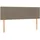 vidaXL Boxspringbett mit Matratze Taupe 140x200 cm Stoff