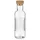 Pasabahce Glaskaraffe mit Korkverschluss, 1070 ml)