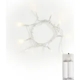 VBS LED-Lichterkette Kunststoff 10 LEDs 1,5 m Weiß