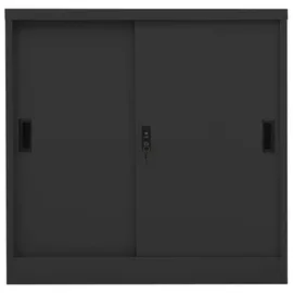 vidaXL Aktenschrank 90 x 40 x 90 cm Anthrazit