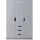 [en.casa] Kleiderschrank Eiselfing 120 x 176 x 52 cm Grau