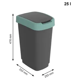 Rotho Twist 25 l mistletoe grün