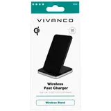 Vivanco Wireless Stand Alu 10W schwarz (61340)