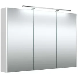 welltime Badezimmerspiegelschrank »Joy«, in unterschiedlichen Breiten, mit LED, IP 44, FSC®, weiß