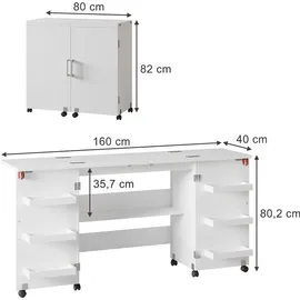 Vicco Schreibtisch Carmen Weiß