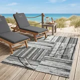 Sansibar In- & Outdoorteppich Rantum Beach SA-023", grey 300 x 400 cm