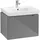 Villeroy & Boch Subway 2.0 Waschtischunterschrank 1 Auszug, Griff chrom, Glossy Grey