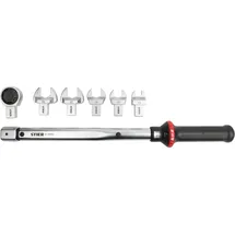 Stier Drehmomentschlüssel Multi+ mit Aufsteckwerkzeug, 7-teilig, 40 - 200 Nm, vierkant