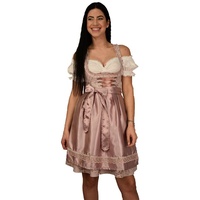 Entari Dirndl 522GT Trachtenkleid Pastelviolett fein geblümt (3tlg) Geblümt 44