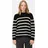 CAMEL ACTIVE Strickpullover mit Streifen Schwarz / Weiß 4XL