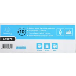 Exacompta 40347E 60x Thermorolle 1-lagig 55g/m2 57x44mx12 - Weiß
