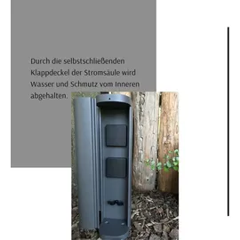 Novatool Steckdosenleiste 2-fach Anthrazit 2 St.