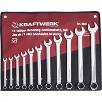 Kraftwerk Gabelringschlüssel Satz 3/8"-1" 11-tlg.