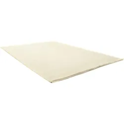 Wollteppich MORGENLAND "GABBEH FEIN FLOWY", weiß, B:70cm H:19mm L:140cm, Wolle, Teppiche, reine Schurwolle, einfarbig, Wohnzimmer