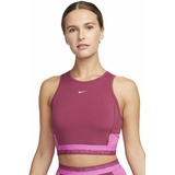 Nike Pro Dri-FIT Crop W - Top - Damen - Pink - M