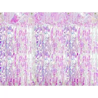 Partydeco Türvorhang Lametta Irisierend | 90x250cm