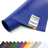 ANKO Planen LKW PVC Plane 600 g/m2 Meterware Abdeckplane matt (Blau, 2,5m x 1m)