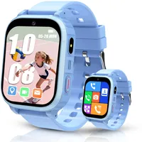 Kesasohe Smartwatch Kinder GPS,4G Kinder Smartwatch mit GPS IP68 Wasserdicht Spiel Wecker, Kinderuhr Geschenk für Jungen Mädchen Student