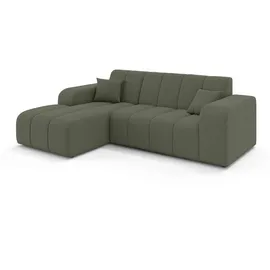 OTTO home Eckcouch Polyester 2-Sitzer Dunkelgrün