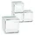 Mambocat Utensilienbox Set Safira 6 x 6 x 6 cm 4-tlg. transparent