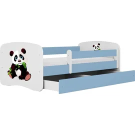 raumhirsch furniture Kinderbett Panda 80 x 180 cm Holzwerkstoff blau