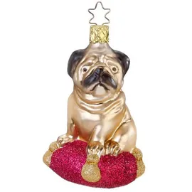 Inge-Glas® Christbaumschmuck Fideler Mops