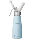 12x Sahnespender, HENDI, 0,5L, Pastellblau, ⌀80x(H)260mm
