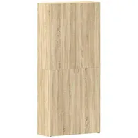 VidaXL Schuhschrank Sonoma Eiche 80x35,5x180 cm Holzwerkstoff