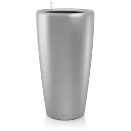 LECHUZA Rondo 32 Komplettset Ø 32 x 56 cm silber metallic