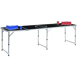 Bier-Pong-Tisch mit Tassen und Bällen Klappbar 240 cm