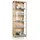 K-Möbel Vitrine 2-türig 176 x 67 x 33 cm Buche