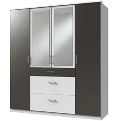 Kleiderschrank  Click ¦ schwarz ¦ Maße (cm): B: 179 H: 199 T: 58