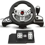 NanoRS RS700 Gaming-Lenkrad Schwarz PC / PS4 / PS3 / Xbox One