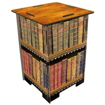 Werkhaus Photohocker Antike Bücher 30 x 42 x 30 cm Mehrfarbig