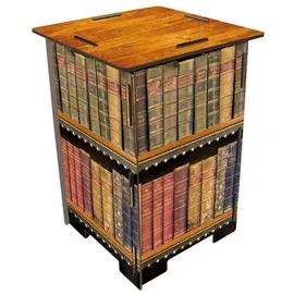 Werkhaus Photohocker Antike Bücher 30 x 42 x 30 cm Mehrfarbig