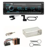 Kenwood KMM-BT508DAB Bluetooth DAB Einbauset für Mercedes SLK R170 W208 W210