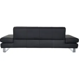 W.Schillig Couch Leder 3-Sitzer Weiß